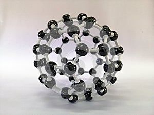 Molecular structure model of Buckminsterfullerence, photo